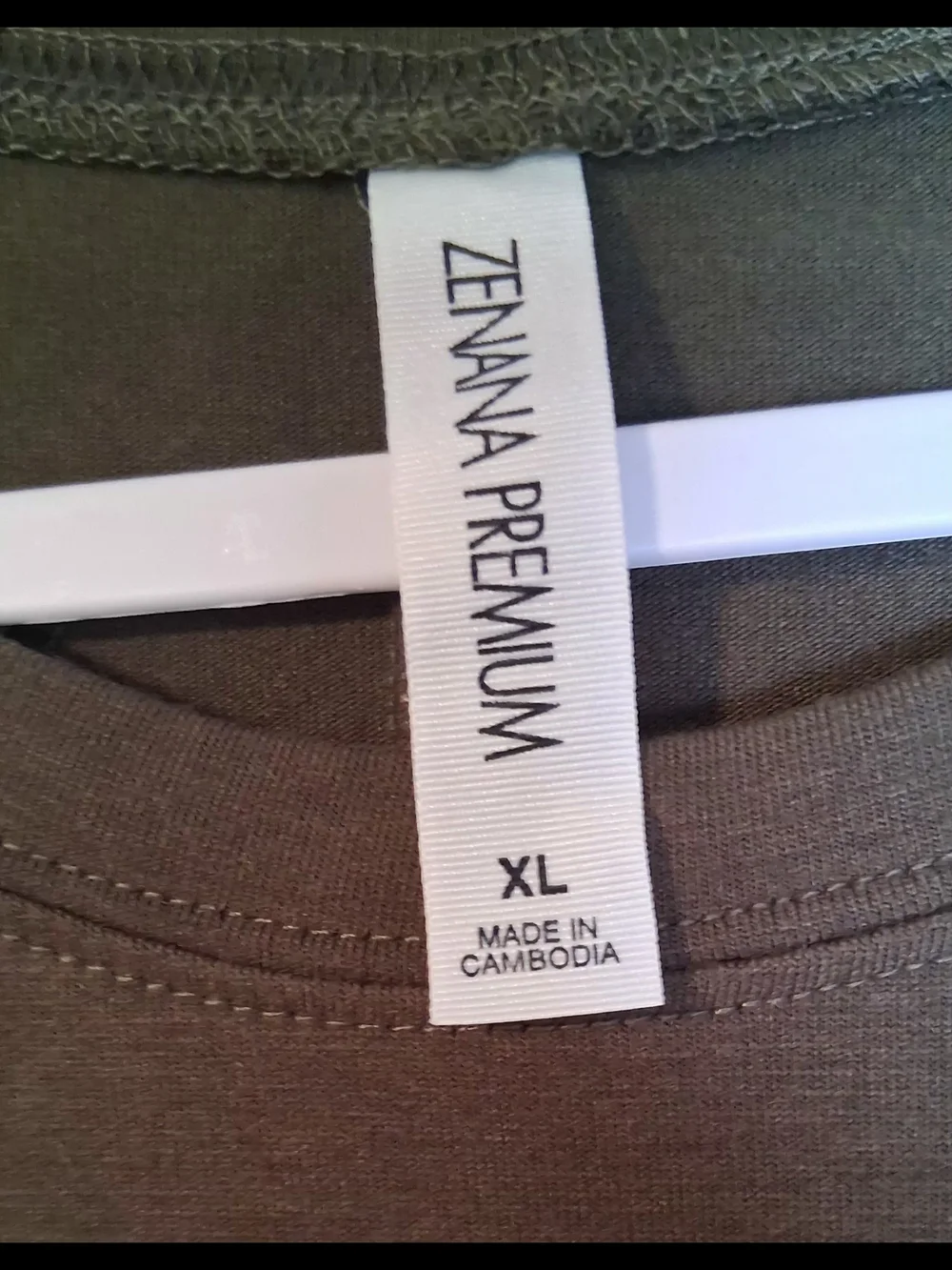 Zenana Outfitters Olive Curved-Hem Long Sleeve Top - Picture 2 of 9